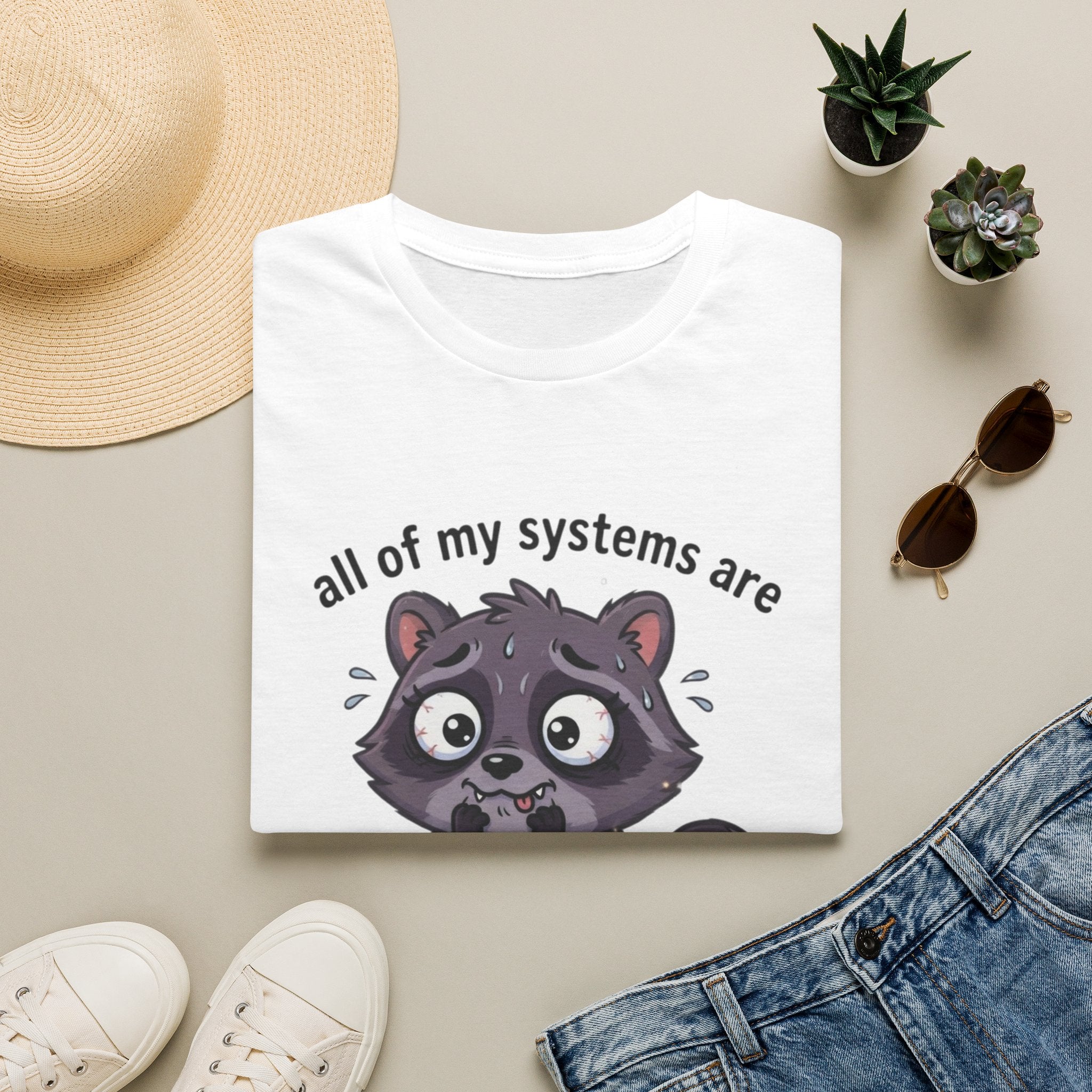 Nervous Raccoon Tee